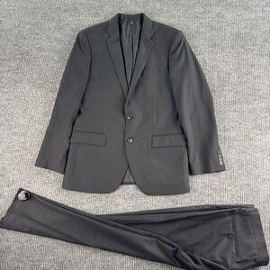 J Crew Suit Jacket 40R Black Wool Thompson Solid Designer Formal Prom Wedding